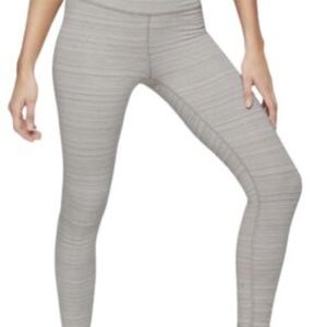 Athleta High Rise Jacquard Chaturanga 7/8 Tight Womens Small Leggings Quail